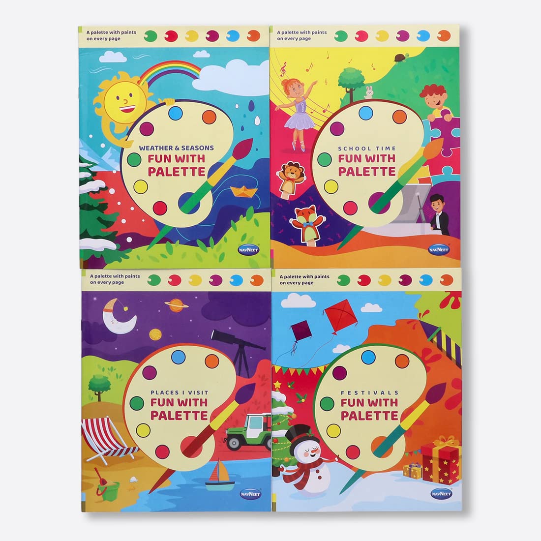 Navneet Fun With Palette  Festivals, Places I Visit, School Time & Weather & Season