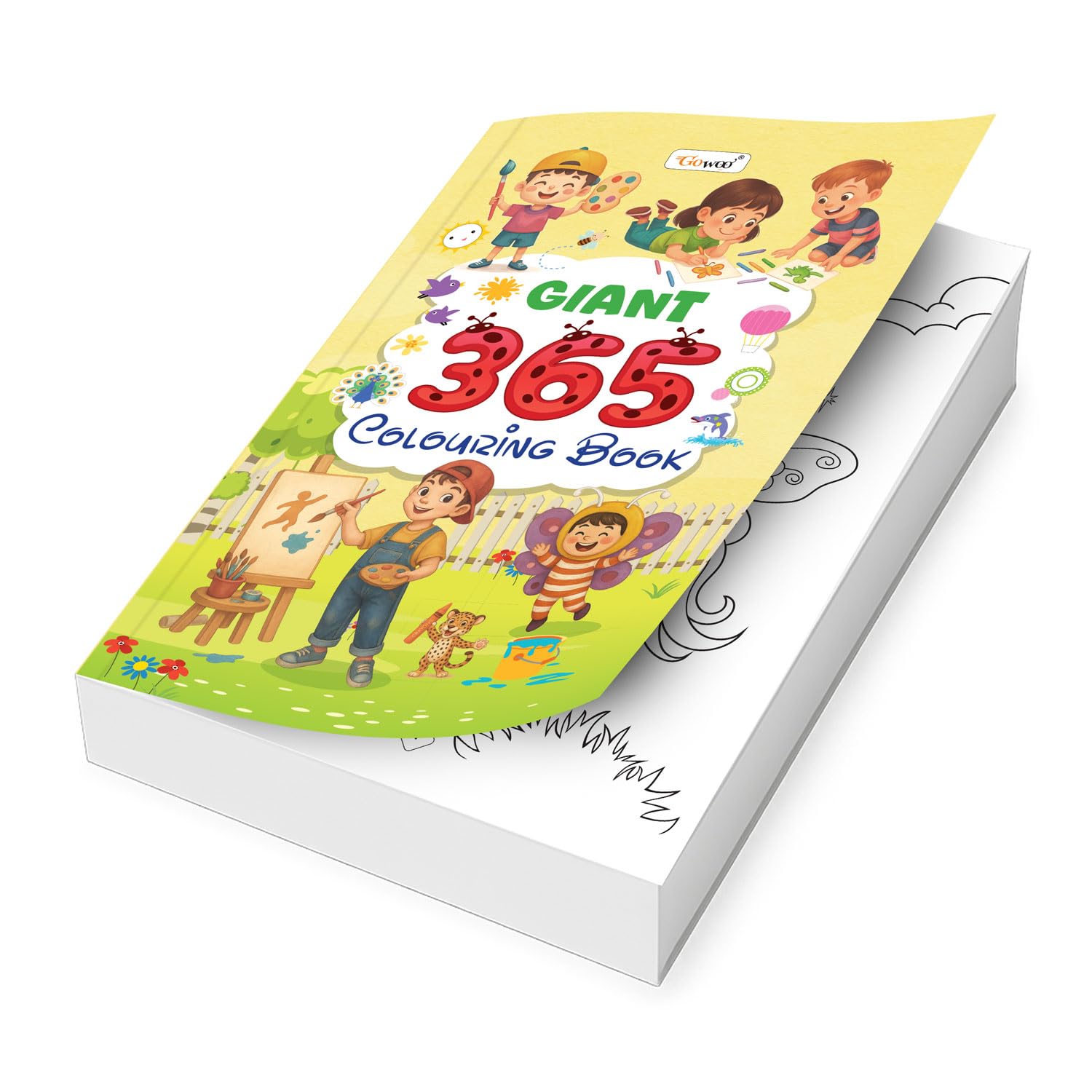 GIANT  365 Colouring Book : early learners colouring book, Kids educational book, Jumbo colouring book for kids