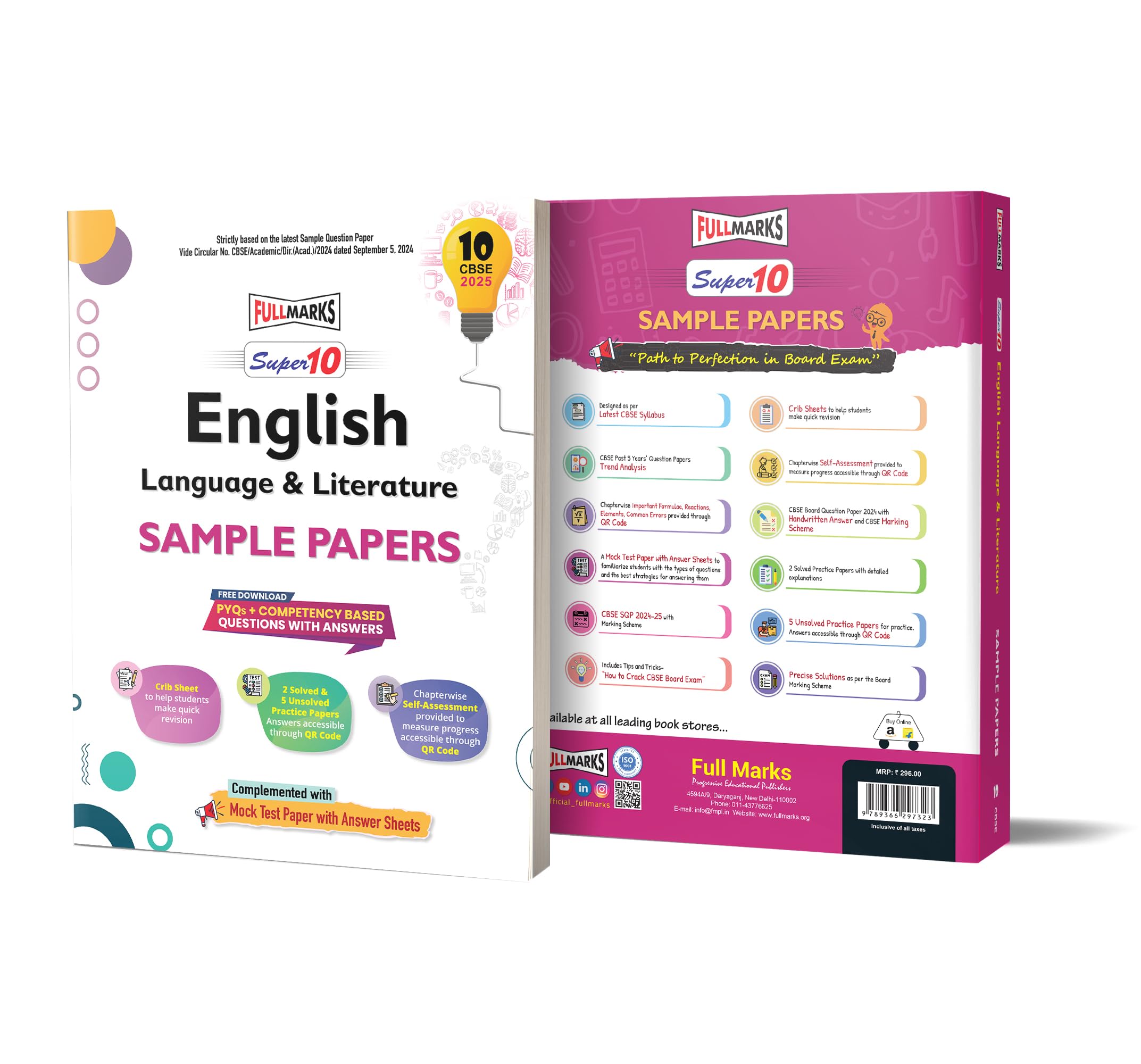 Full Marks Super 10 Cbse Board Sample Question Papers For Class 10 English Language & Literature For 2025 Exam | Pyqs + Competen
