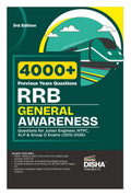 Disha 4000+ Previous Years Rrb General Awareness Questions For Junior Engineer, Ntpc, Alp & Group D Exams (2015  2026) 3Rd Edit