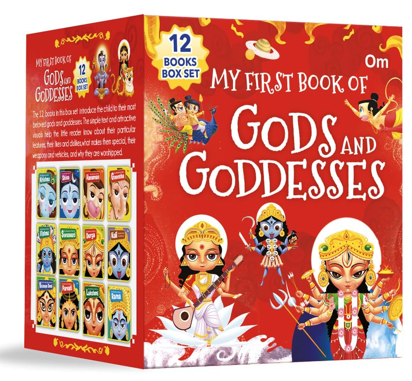 My First Book of Gods and Goddesses (Box Set)  Set of 12 Books | Illustrated Board Books on Hindu Mythology: Vaishno Devi | Kri