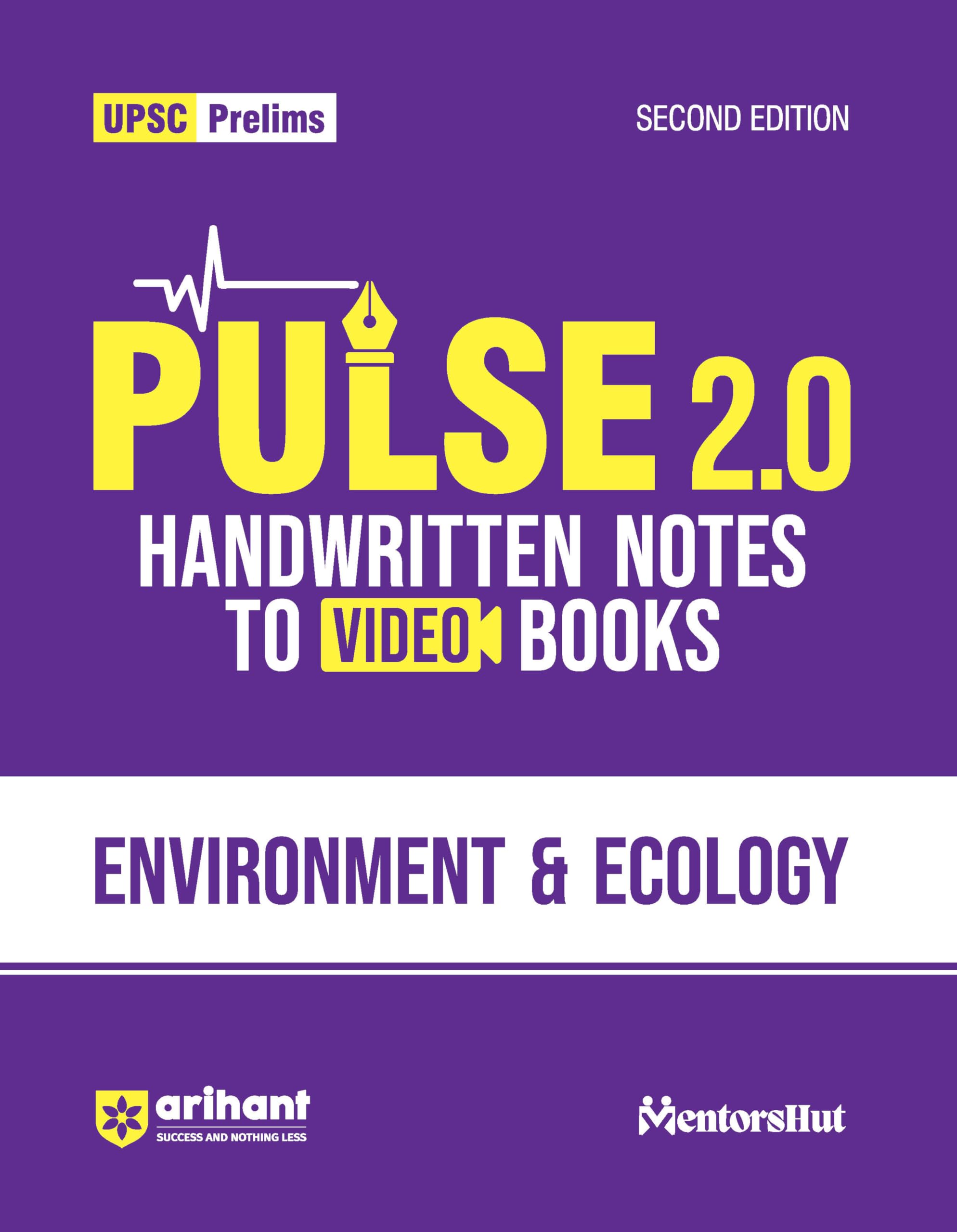 Arihant UPSC Prelims Modern Environment and Ecology India 2025 | With Pulse 2.0 Handwritten Notes (PULSE 2.0 Handwritten Notes S