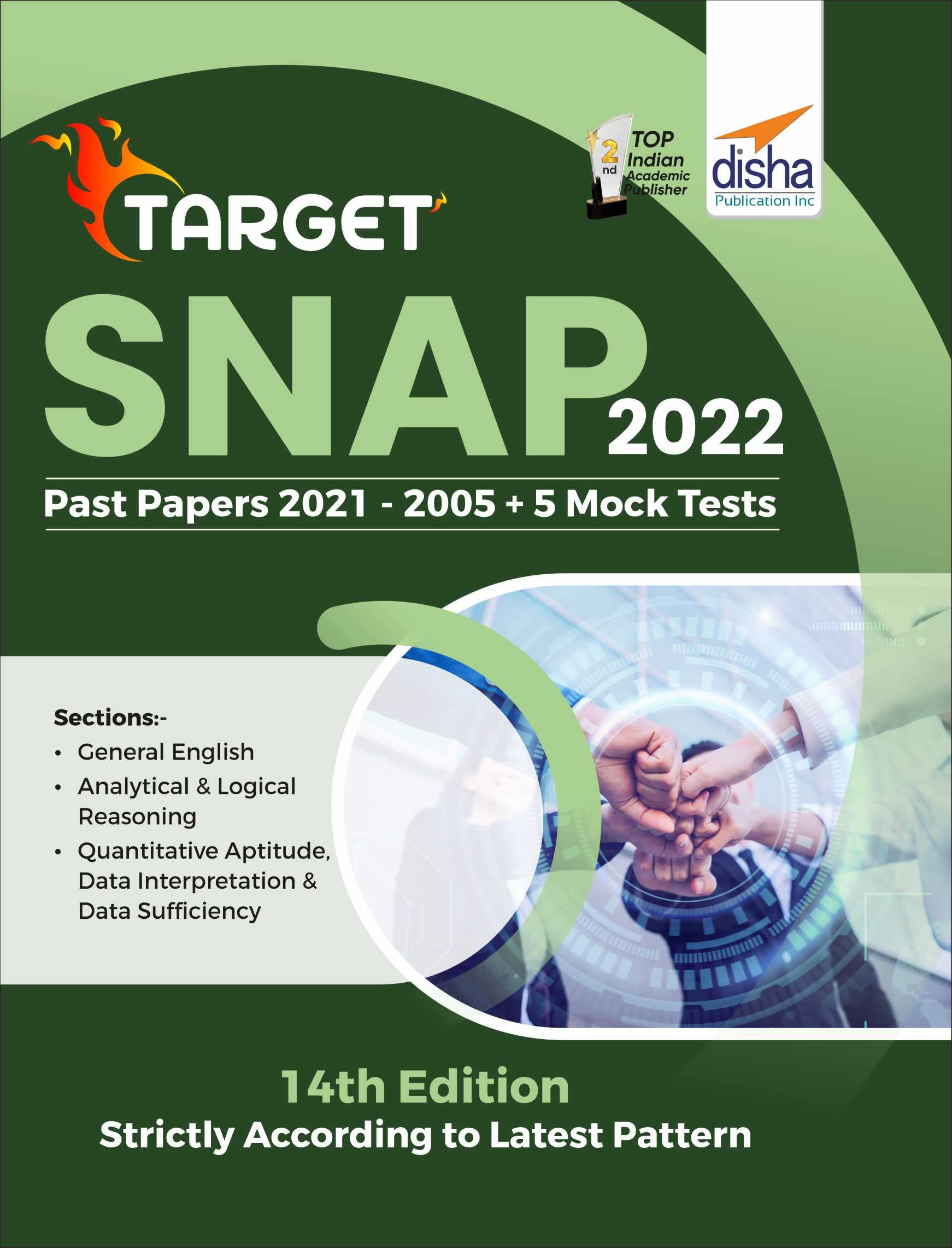 Target Snap 2022 (Past Papers 2005  2021) + 5 Mock Tests 14Th Edition [Paperback] Disha Experts [Paperback] Disha Experts