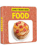 Food Board Book for Babies & Toddlers (02 Years) | Learn Everyday Food Names with Vibrant Pictures | Glitter Cover, Rounded Cor