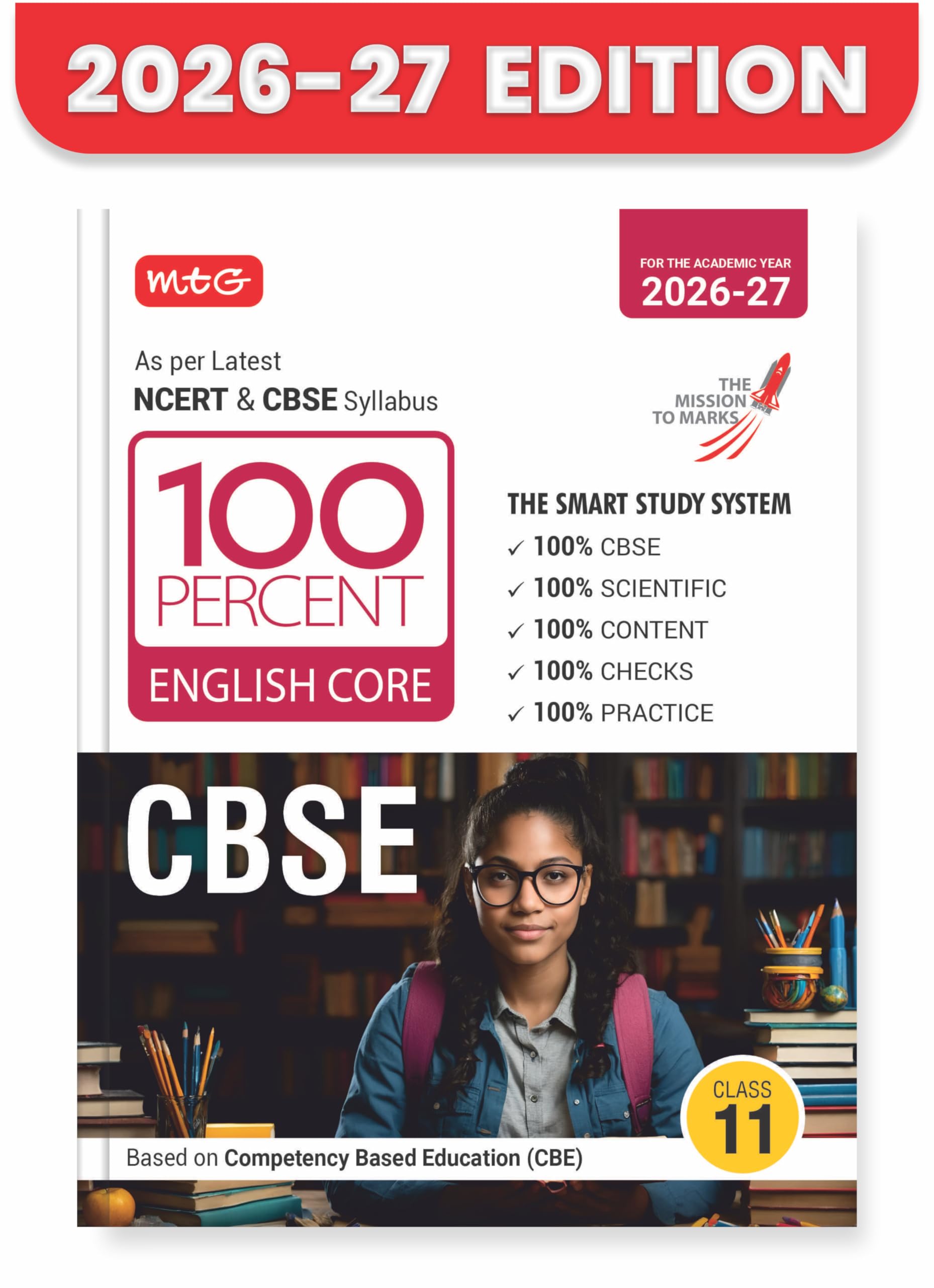 MTG 100 Percent NCERT & CBSE English Class 11 For 202627 Exam | As Per Revised NCERT Textbooks Syllabus | Theory, Concept Map, 