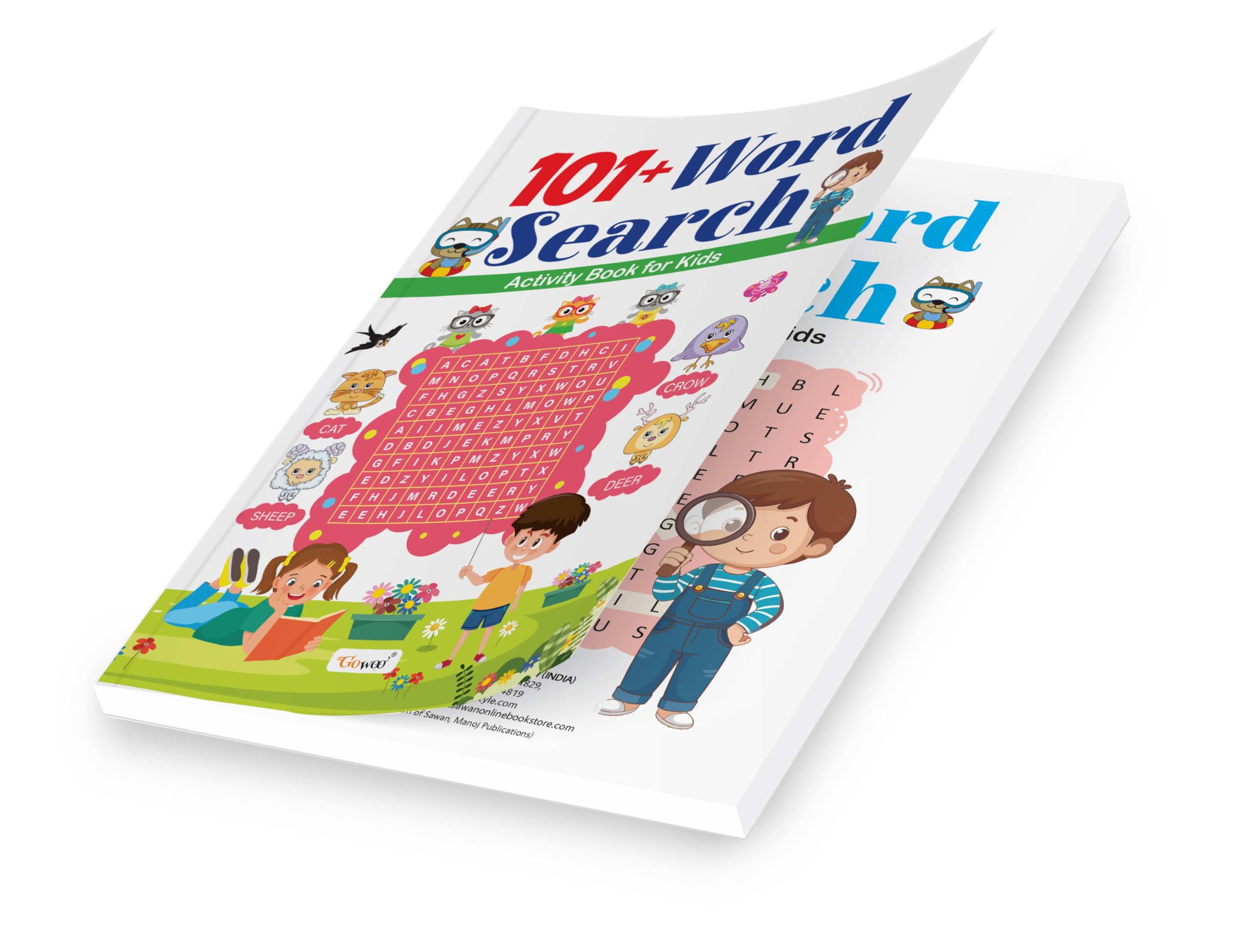 101+ Word Search Activity Book for Kids : Educational books for kids, Skillbuilding book for early learners, Brain activity boo