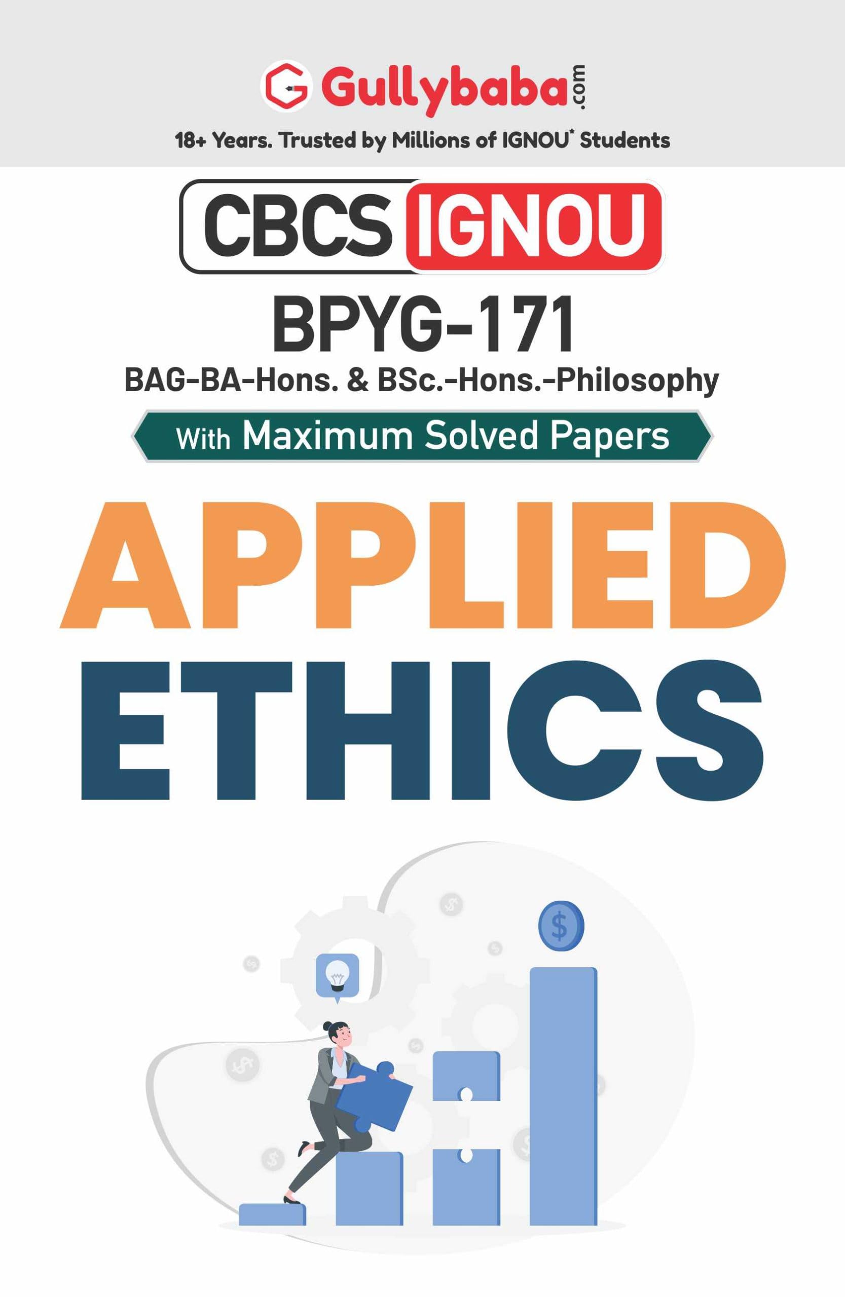 Gullybaba IGNOU BAHDH 1st, 5th Sem BPYG171 Applied Ethics in English