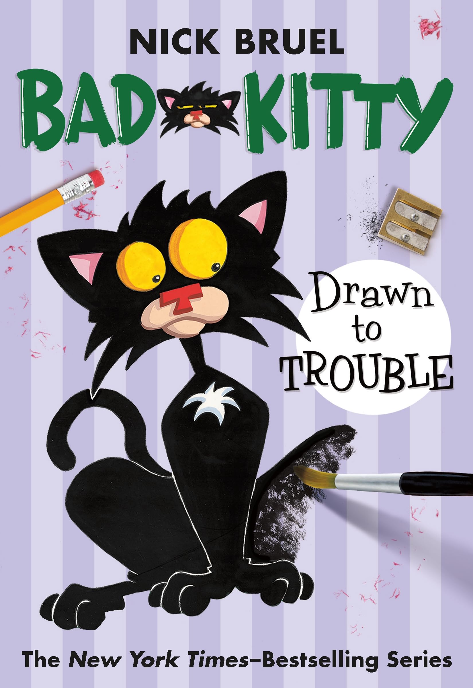 Bad Kitty Drawn to Trouble (paperback blackandwhite edition)