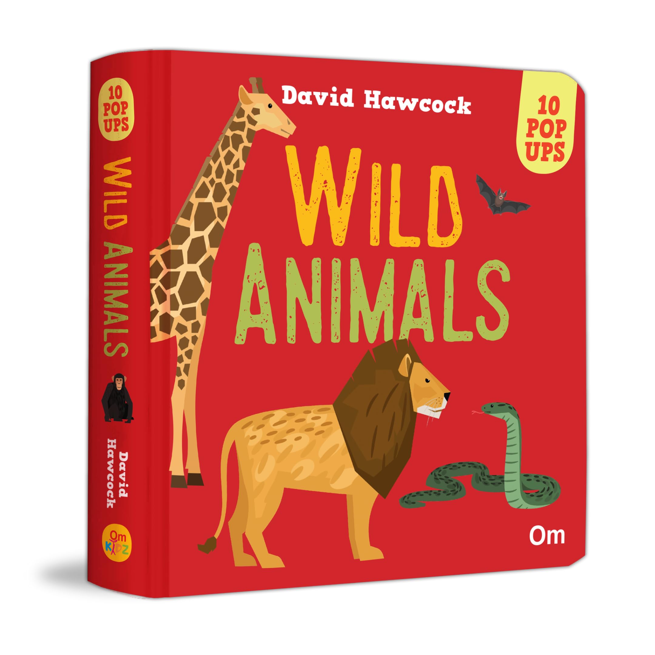 Pop Up Wild Animals Book for Children: 3D Interactive Wild Animals PopUp Book | Safari Adventure | Pop Up Journey with Lions, E