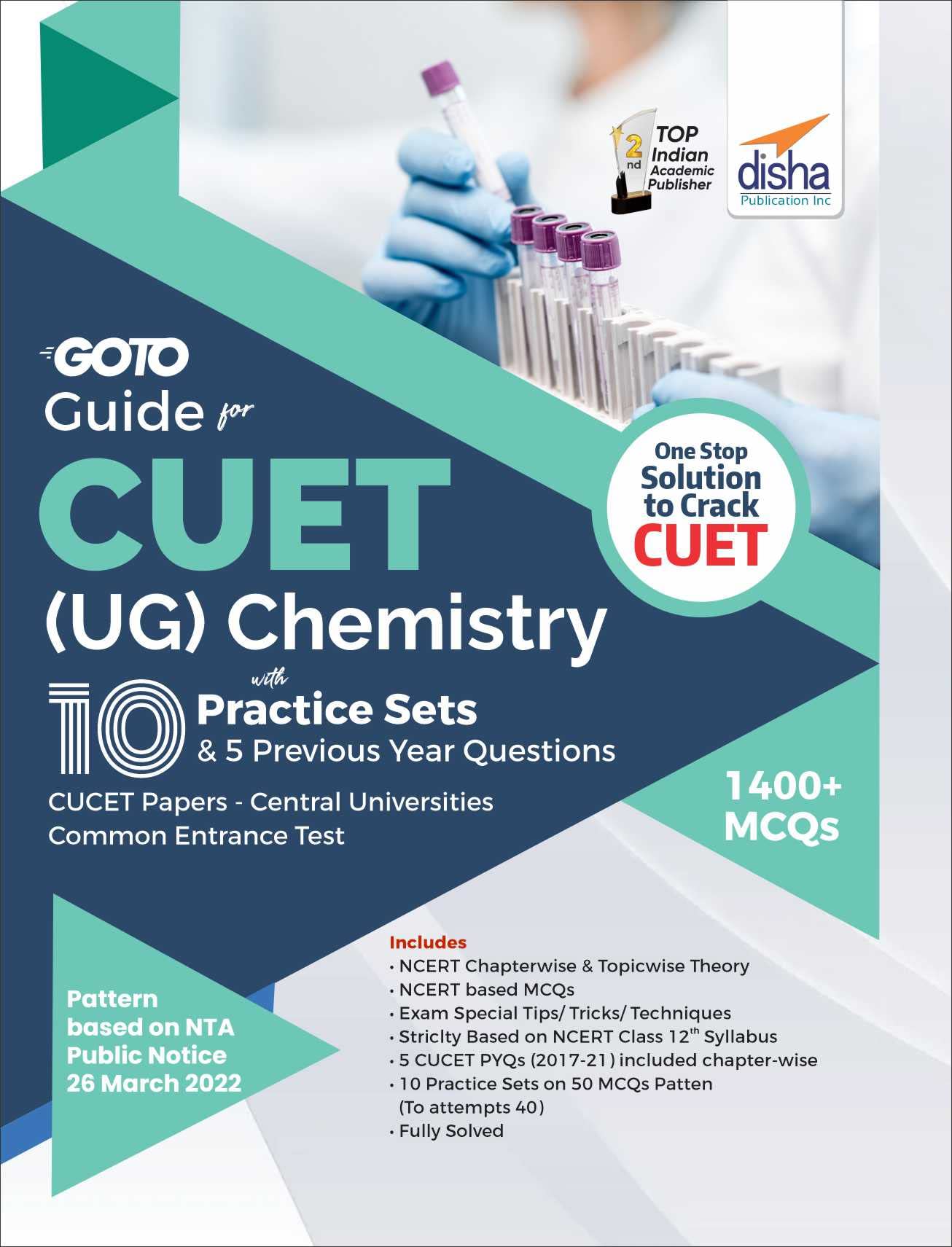 Go To Guide For Cuet (Ug) Chemistry With 10 Practice Sets & 5 Previous Year Questions; Cucet  Central Universities Common Entra