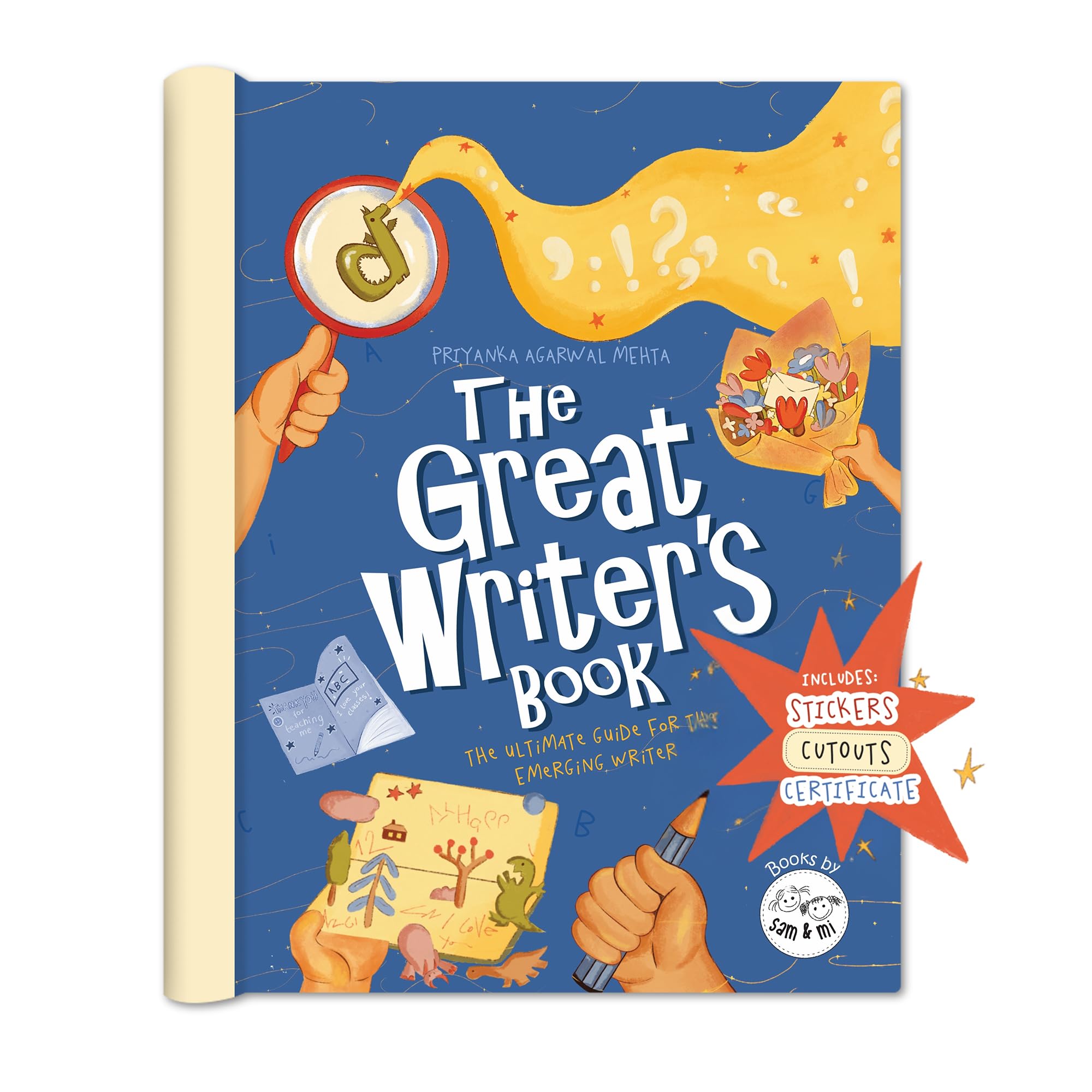The Great Writers Book: Creative & Writing Activity Book with Stickers, DIY Craft, Cutouts & Certificate | Create Greeting Car