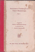 Descriptive catalogue of Tamil manuscripts Part I