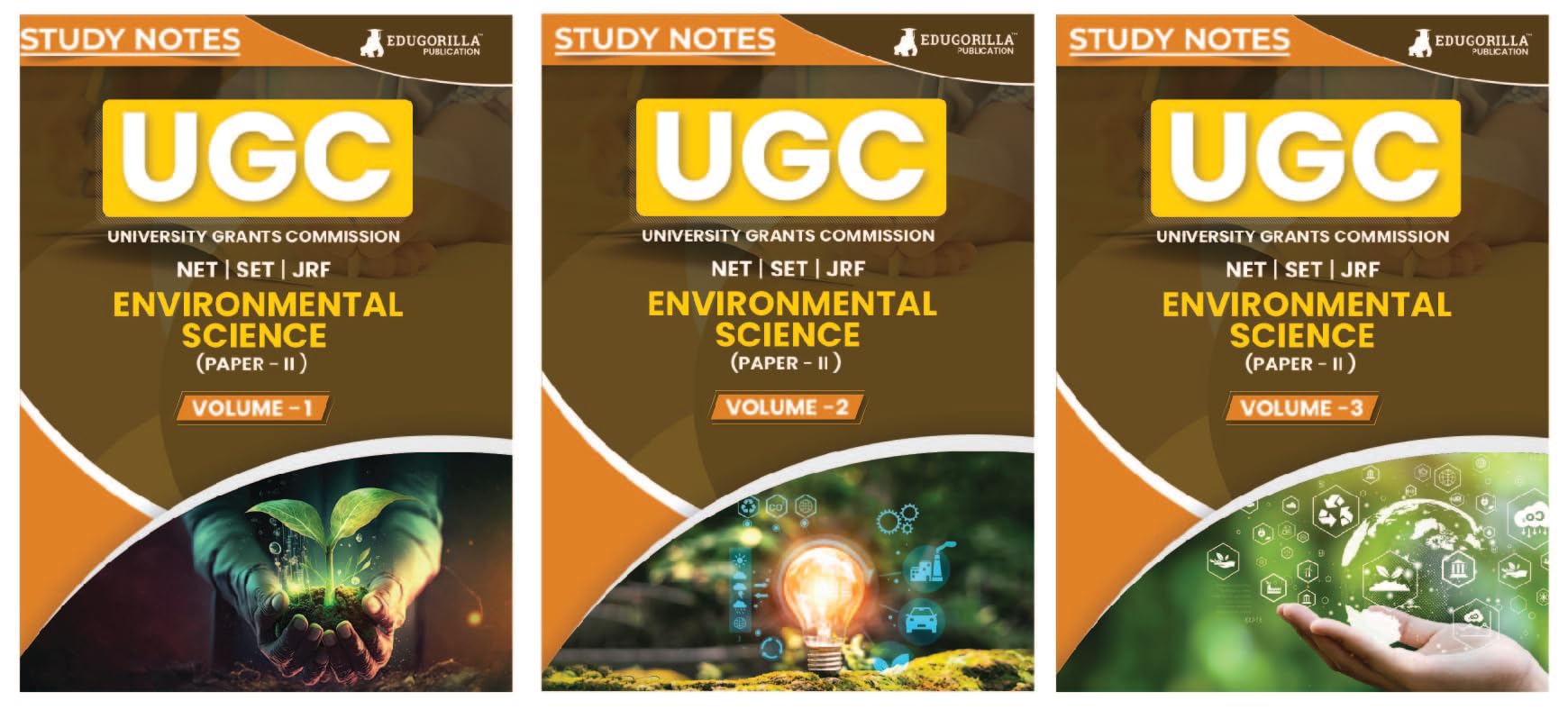Ugc Net Paper Ii Environmental Science Study Notes Combo (Set Of 3 Books) | Complete Preparation Kit With TopicWise Notes And S