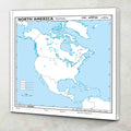 SMALL  100 NORTH AMERICA POLITICAL OUTLINE MAP FOR SCHOOL|Exploring North America