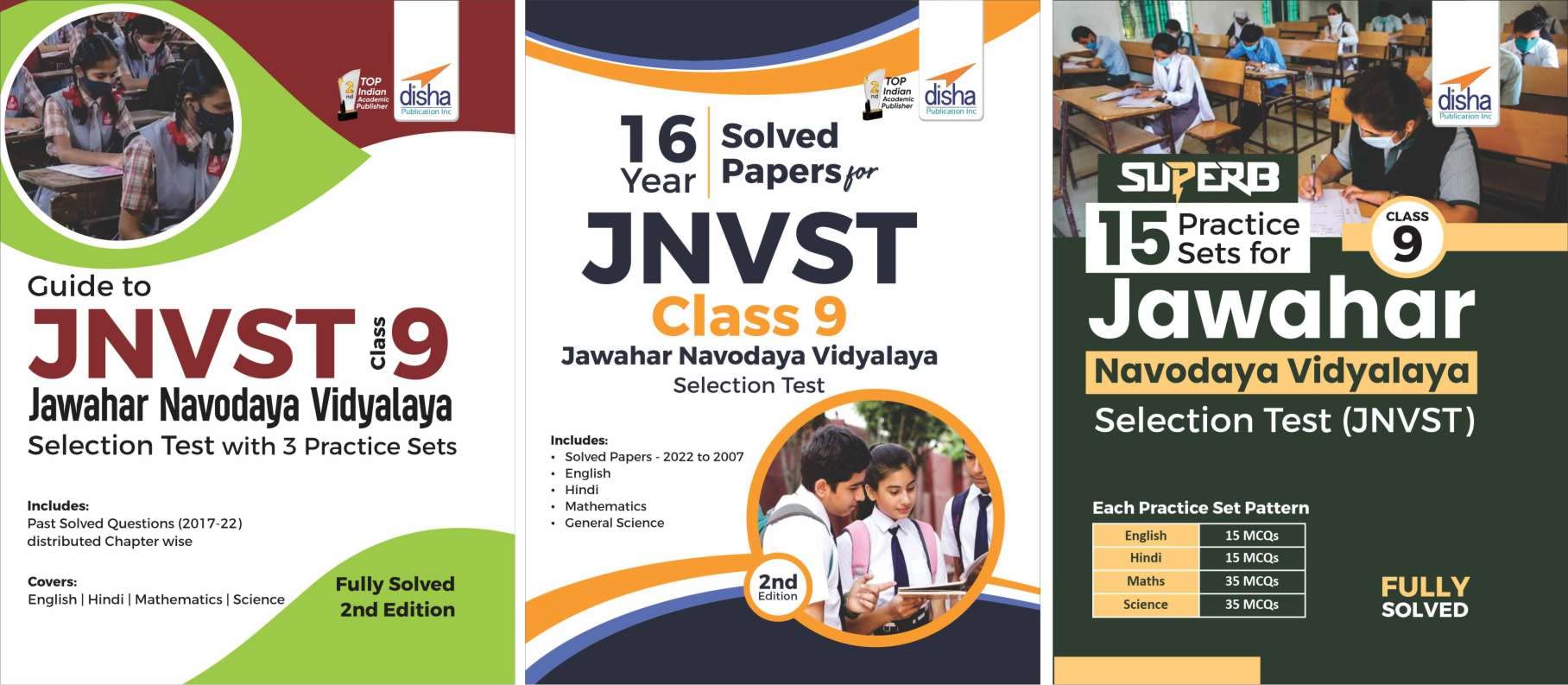 Study Package For Class 9 Jawahar Navodaya Vidyalaya Selection Test (Jnvst)  Guide + Solved Papers + Practice Sets  2Nd Editio