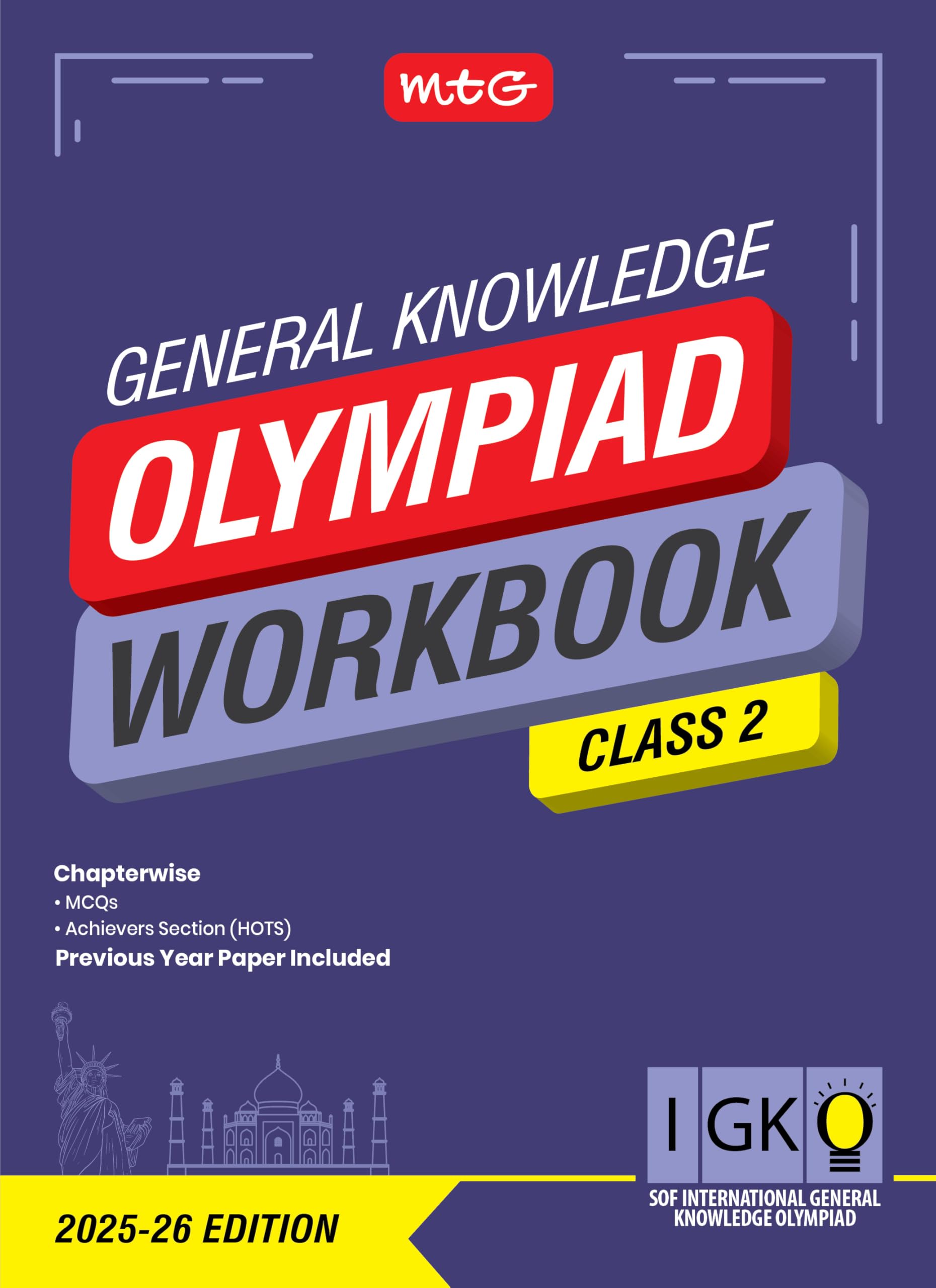 Mtg International General Knowledge Olympiad (Igko) Workbook Class 2  Chapterwise Mcqs & Previous Years Solved Paper  Sof Igko