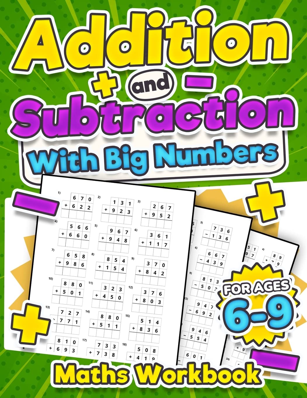 Addition And Subtraction Maths Workbook | Kids Ages 58 | Adding And Subtracting | 110 Timed Maths Test Drills| Kindergarten, Gr