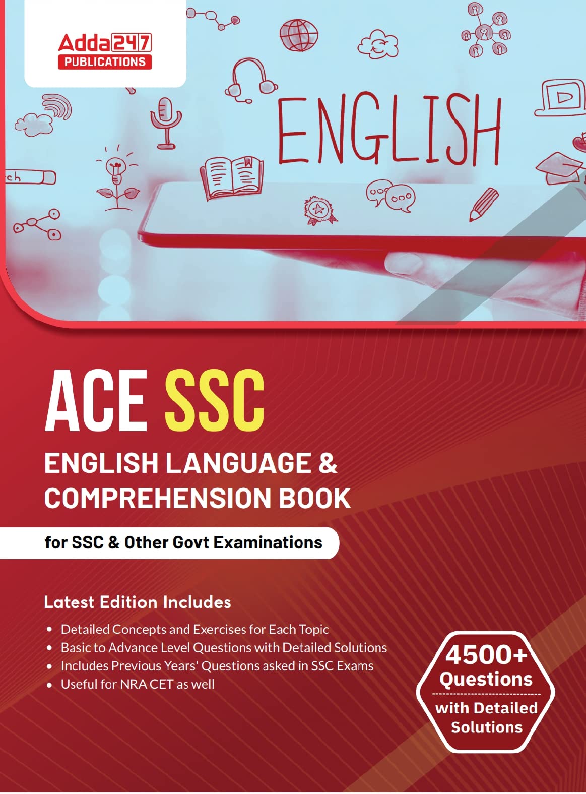 Ace Ssc English Language For For Ssc Cgl, Chsl, Cpo, Gd And Other Govt. Exams(English Printed Latest Edition) By Adda247