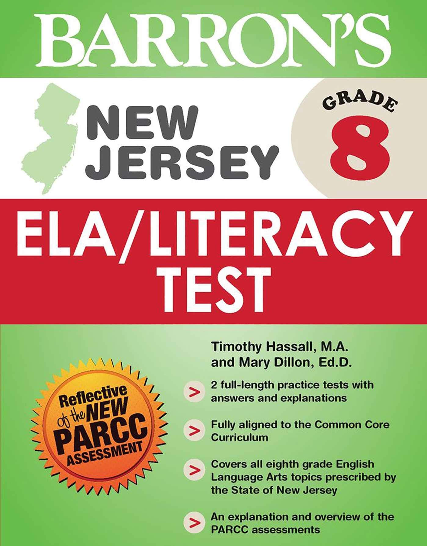 New Jersey Grade 8 Ela/Literacy Test (BarronS Test Prep Nj)