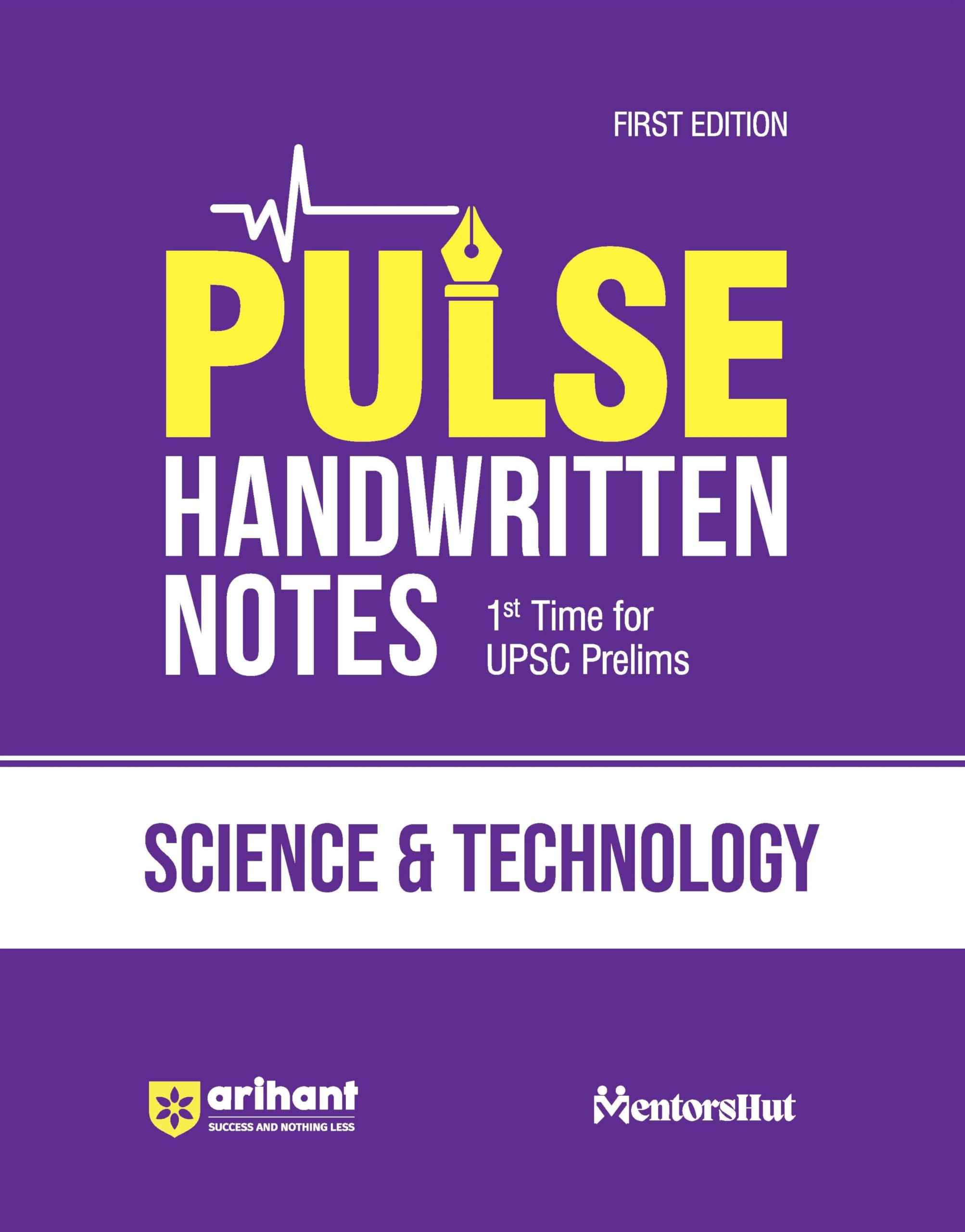 (Old Edition) Arihant PULSE SCIENCE & TECHNOLOGY Coloured Handwritten Notes