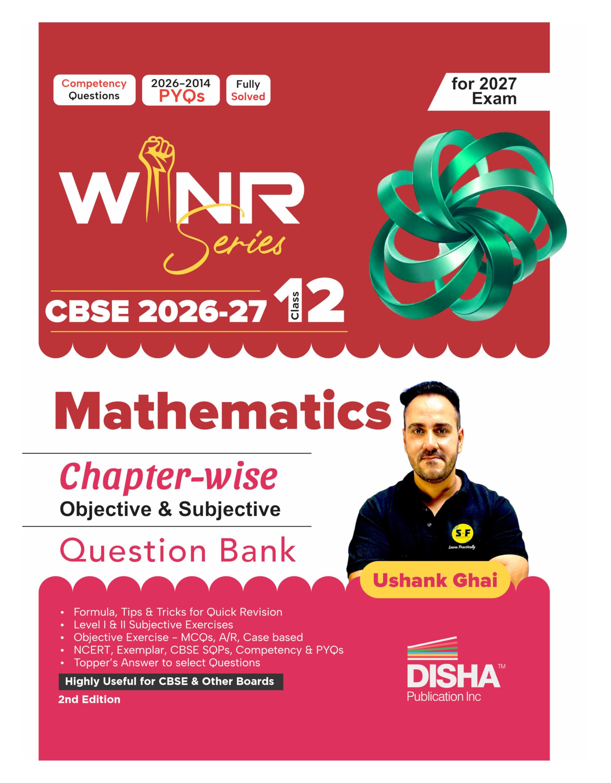 WINR Series CBSE 202627 Class 12 Mathematics Chapterwise Objective & Subjective Question Bank 2nd Edn | Oneshot solution for 
