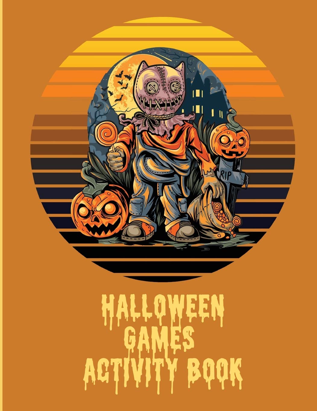Halloween Games Activity Book For Kids: For Teens Holiday Matching Word Scrambles