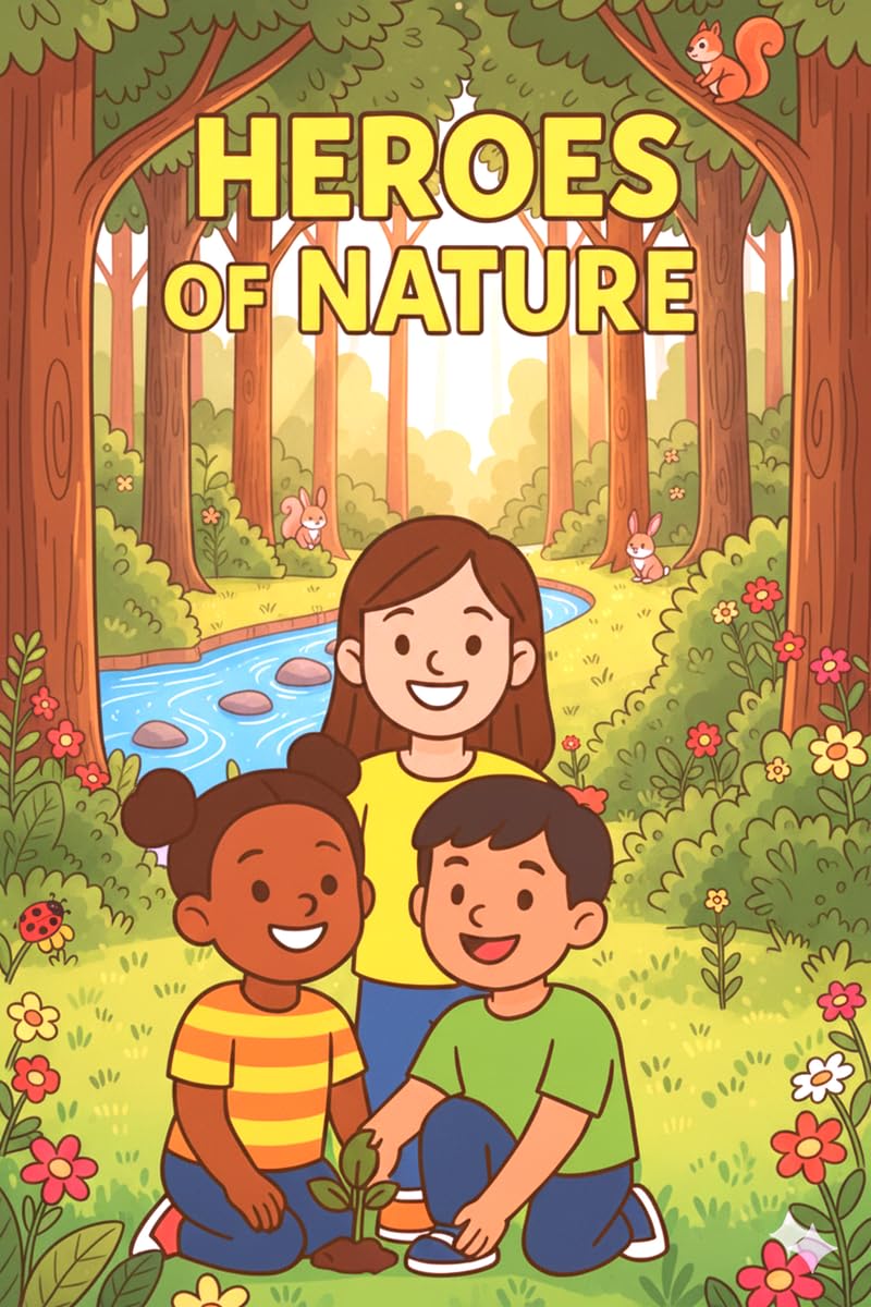 Heroes of Nature: A Fun and Inspiring Coloring Book for Kids to Learn Kindness, Teamwork & Care for Nature
