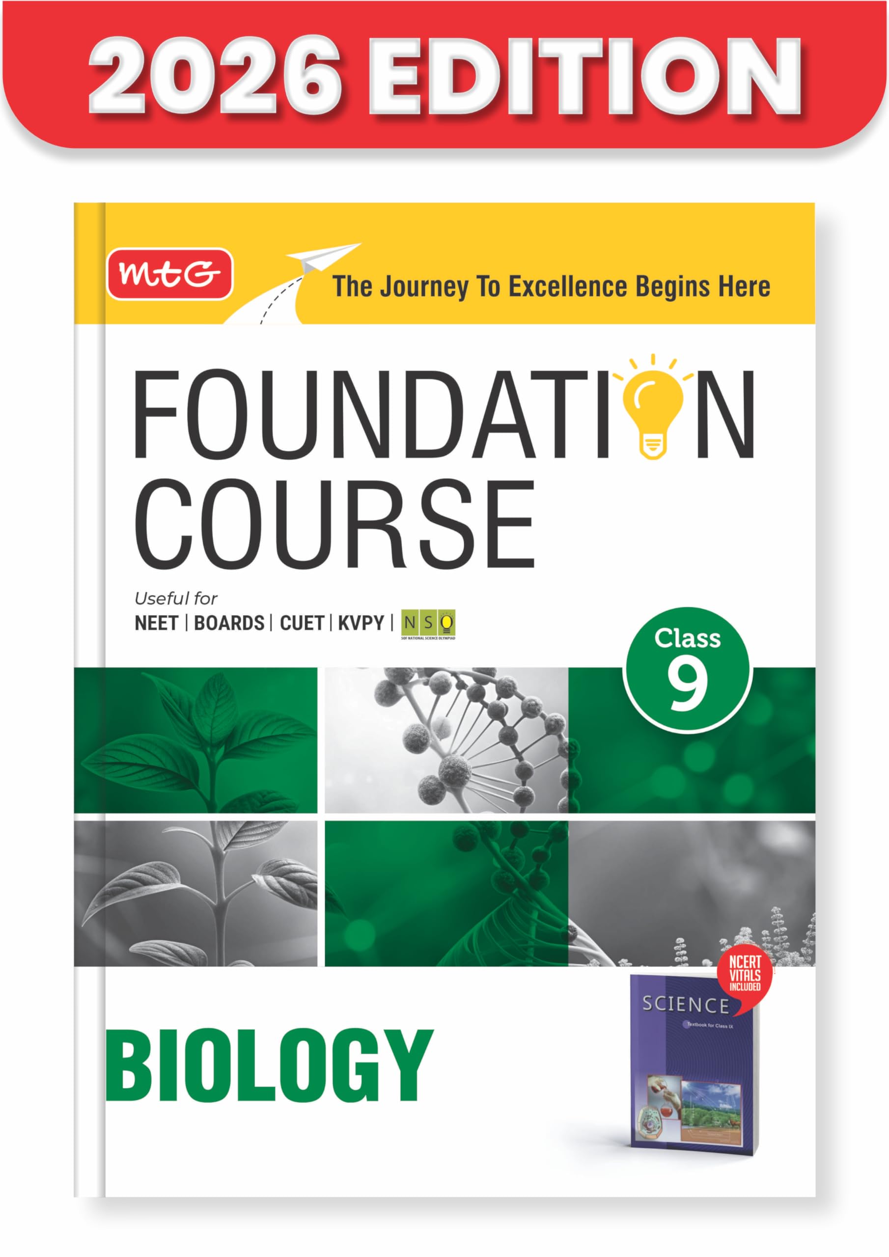 MTG Foundation Course Class 9 Biology For NEET, IITJEE, CUET & Boards Exams (Edition 20262027)