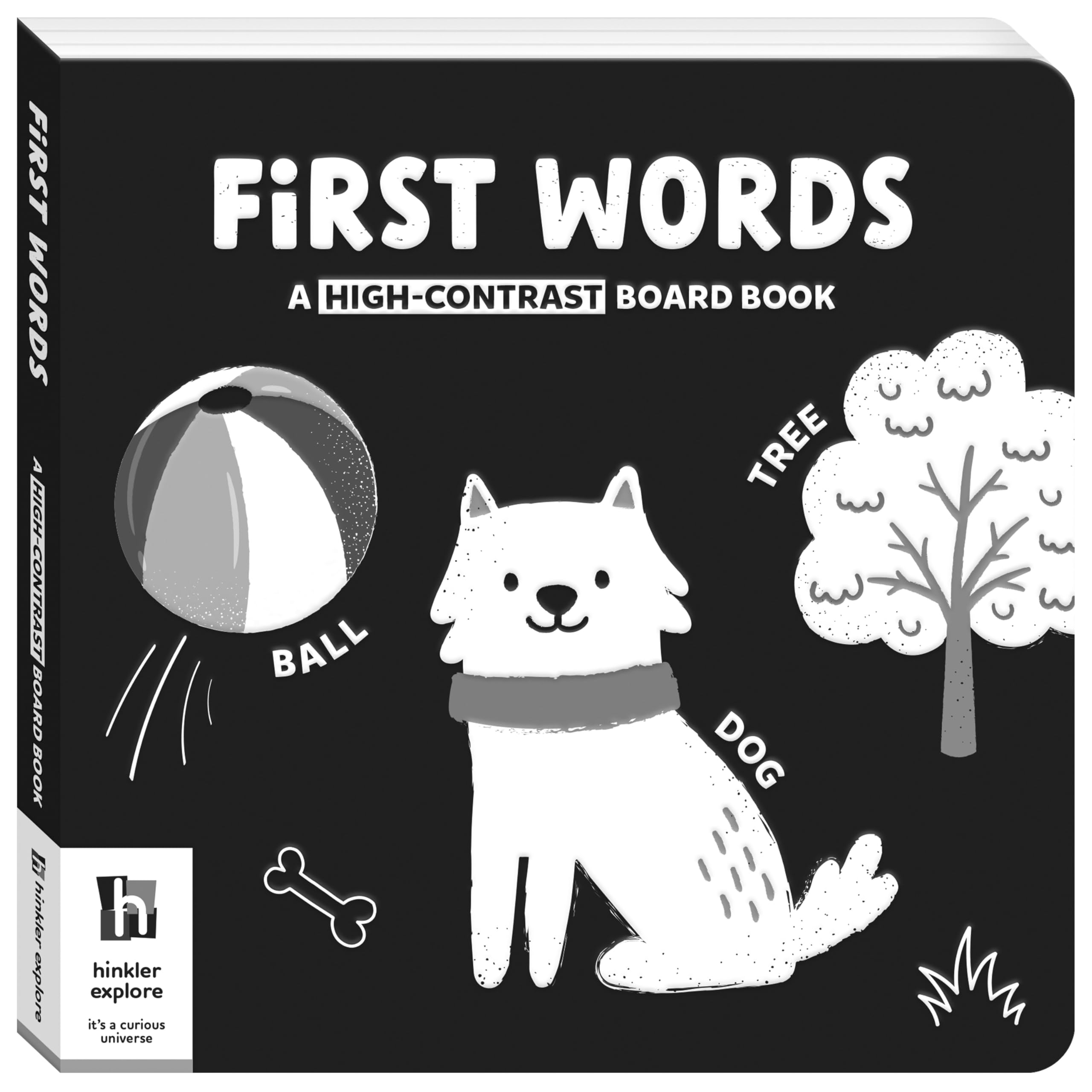 First Words A HighContrast Board Book | Black and White Board Book | For Toddlers