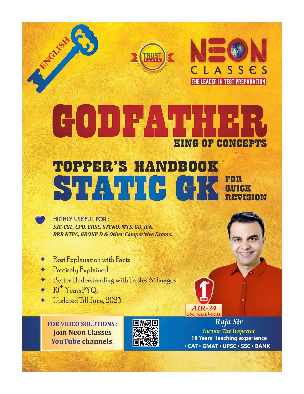 Static G.K. (English) Godfather TopperS Handbook By Neon Classes For All Exams