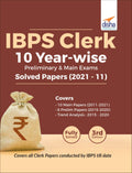 Ibps Clerk 10 YearWise Preliminary & Main Exams Solved Papers (2021  11) 3Rd Edition