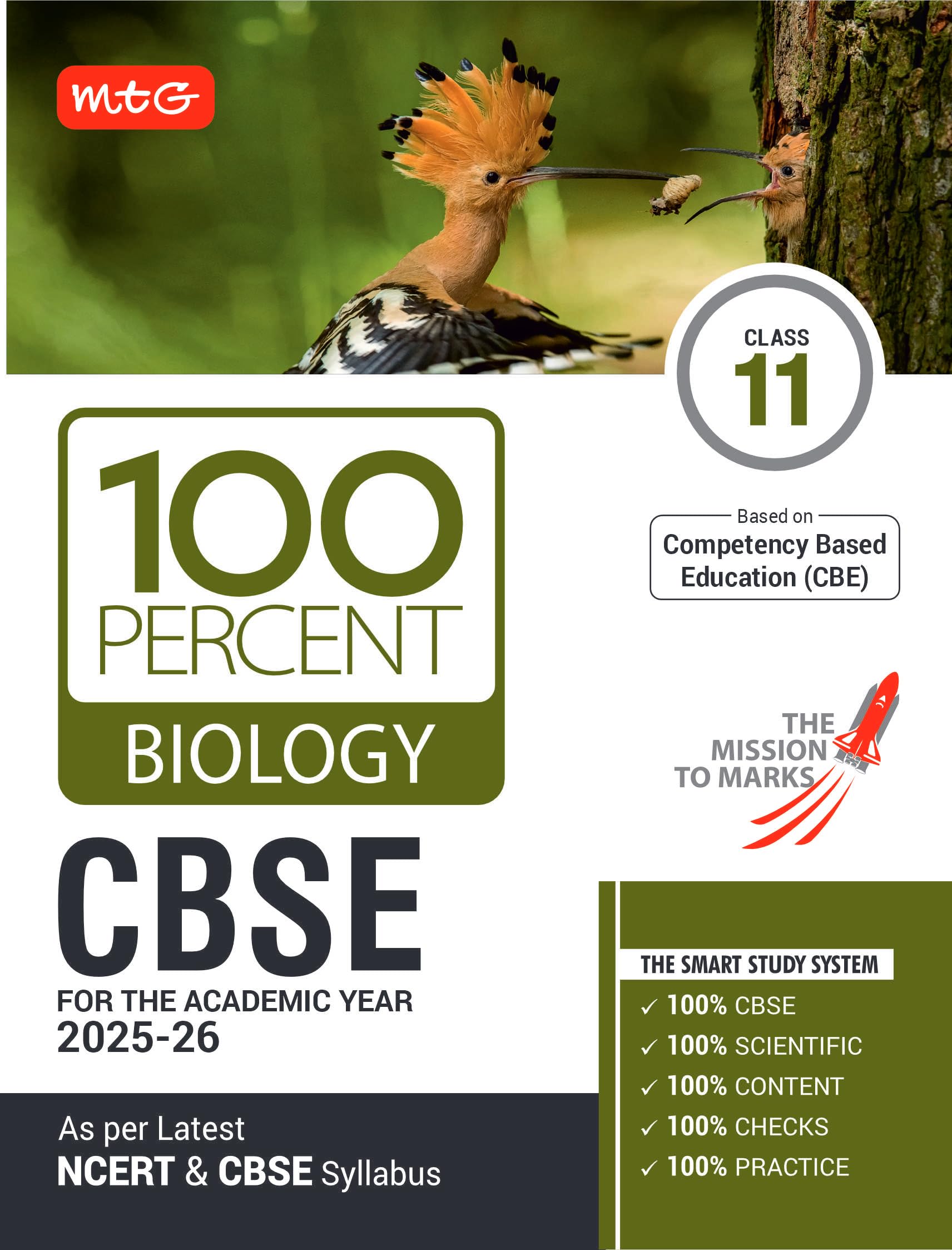MTG CBSE Class11 100 Percent Biology For 202526 Exam | As Per Latest NCERT & CBSE Syllabus | ChapterWise Question Bank, Theor