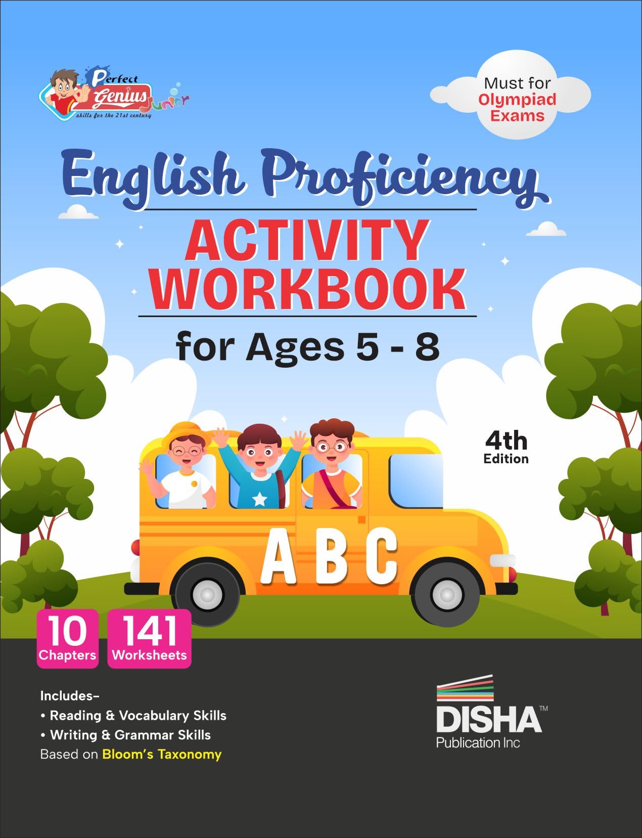 Disha Perfect Genius English Proficiency Activity Workbook For Ages 5 To 8  4Th Edition | Must For Olympiad Exams | Builds 141 