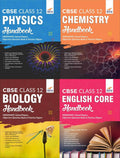 Cbse Class 12 Physics, Chemistry, Biology & English Core Handbook  Mindmaps, Solved Papers, Objective Question Bank & Practice 