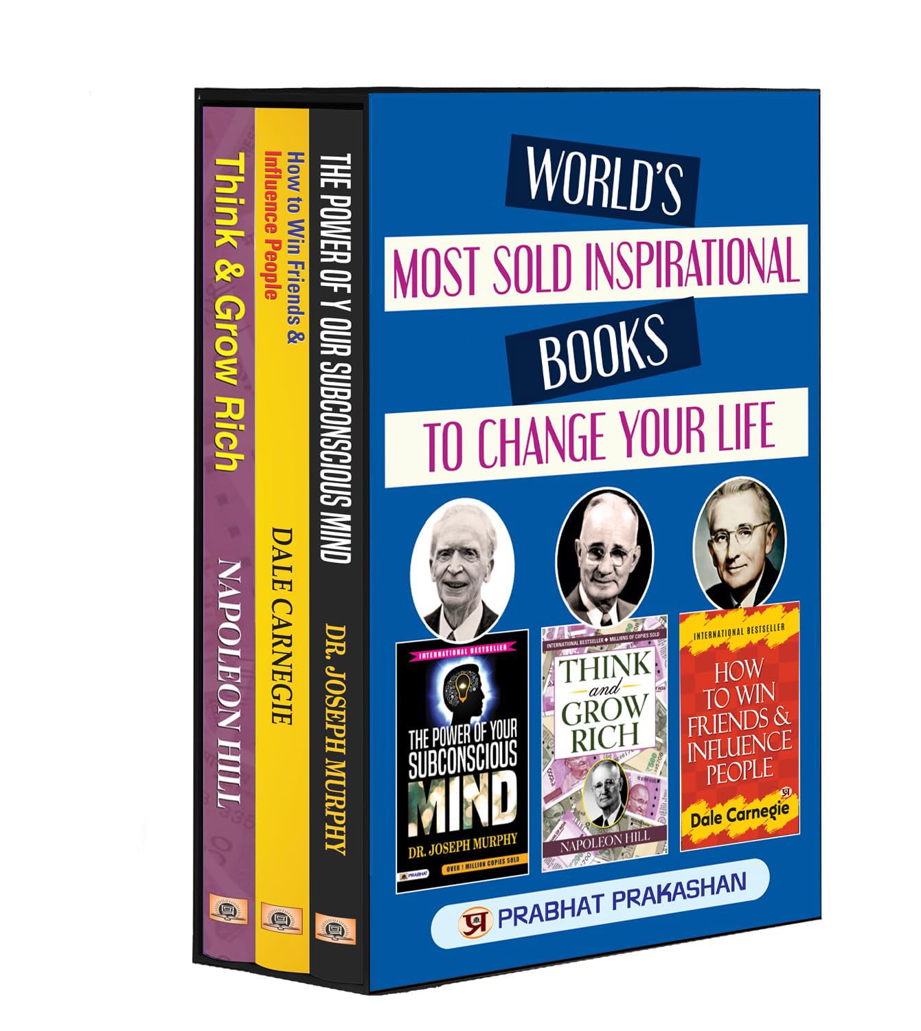 Worlds Most Sold Inspirational Books To Change Your Life|Communication Skills, Leadership, Time Management|Set Of 3 Books In Eng
