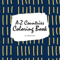 AZ Countries and Flags Coloring Book for Children (8.5x8.5 Coloring Book / Activity Book)
