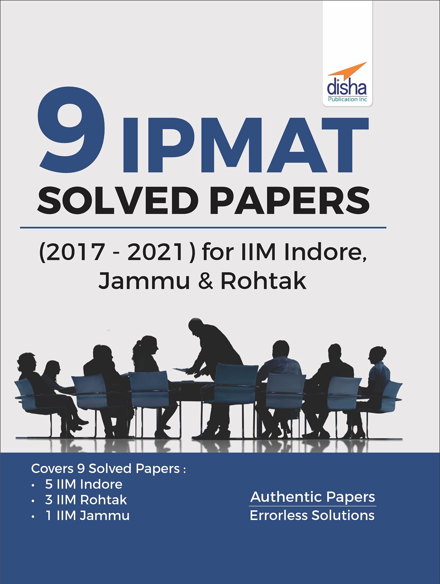 9 Ipmat Solved Papers (2021  2017) For Iim Indore, Jammu & Rohtak