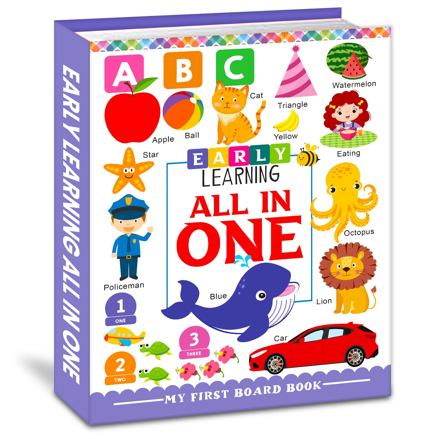 Hello Friend Books The AllinOne Early Learning Board Book  My First Board Book (English): Early Learning  All In One Board B