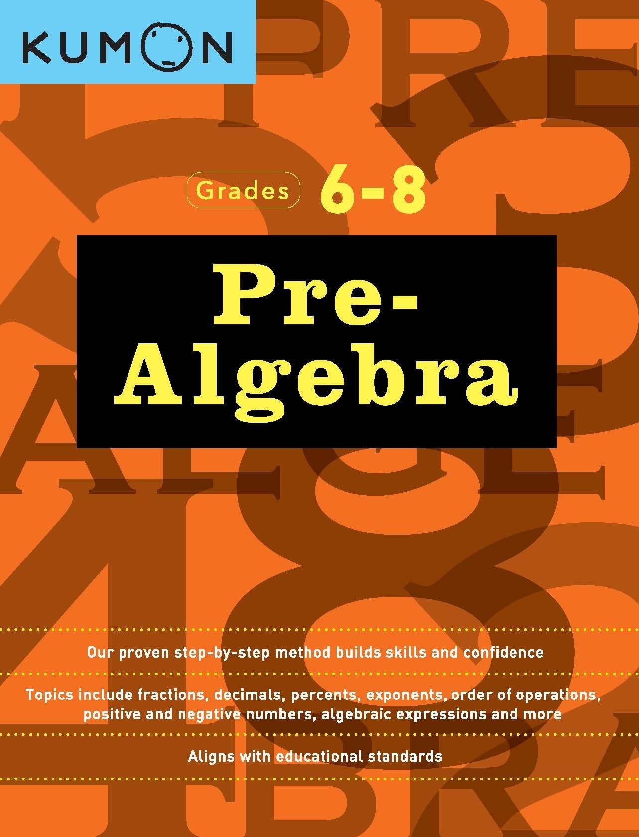 Kumon Pre AlgebraGrades 68 (Kumon Middle School Math Workbooks) (Kumon Math Workbooks, 1)