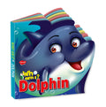 Sawan Presents Who Am I Dolphin | DieCut Shape BoardBook