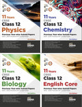Combo (Set Of 4 Books) 11 Years Cbse Class 12 Physics, Chemistry, Biology & English Core Previous YearWise Solved Papers (2013 