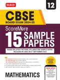MTG CBSE Class 12 ScoreMore 15 Sample Papers Mathematics Book For 2025 Board Exam | Detailed Solutions of Each Chapter | Based o