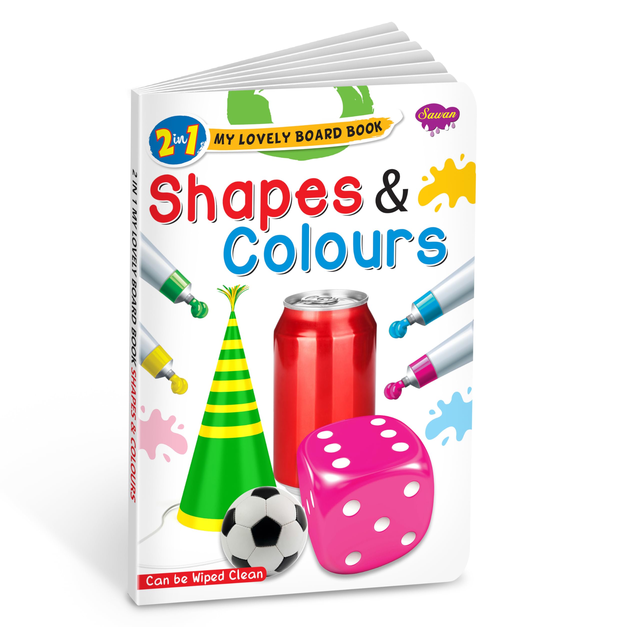2 In 1 My Lovely Board Book | Shapes And Colours