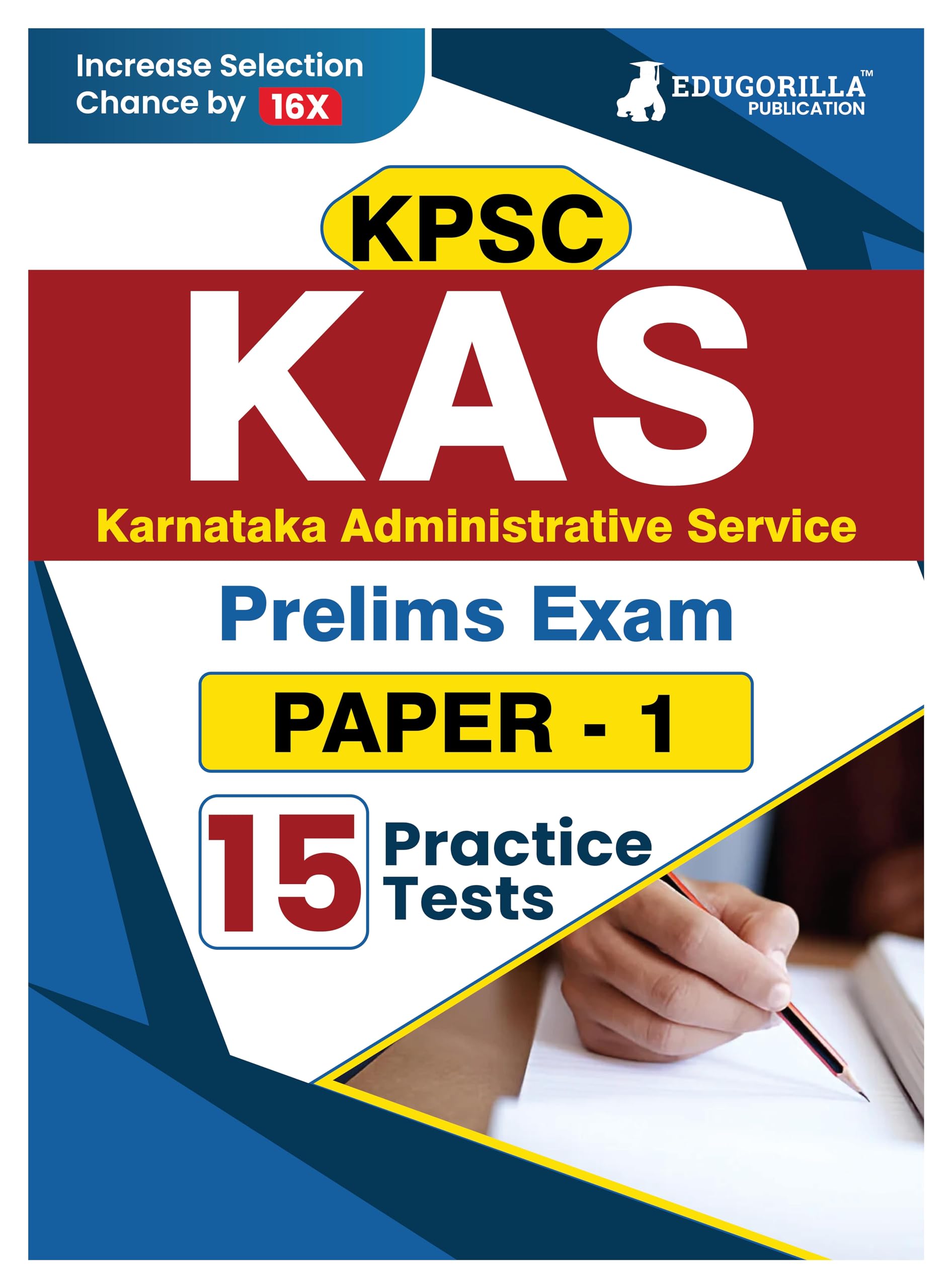 KPSC KAS Prelims Exam (Paper1) Book 2024 | Karnataka Administrative Service | 15 Solved Practice Mock Tests (1500+ MCQs) with A
