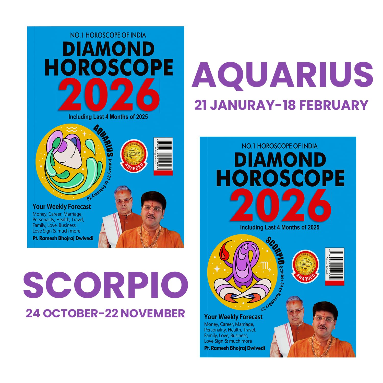 Horoscope 2026 : Complete Zodiac Guide For Aquarius + Scorpio