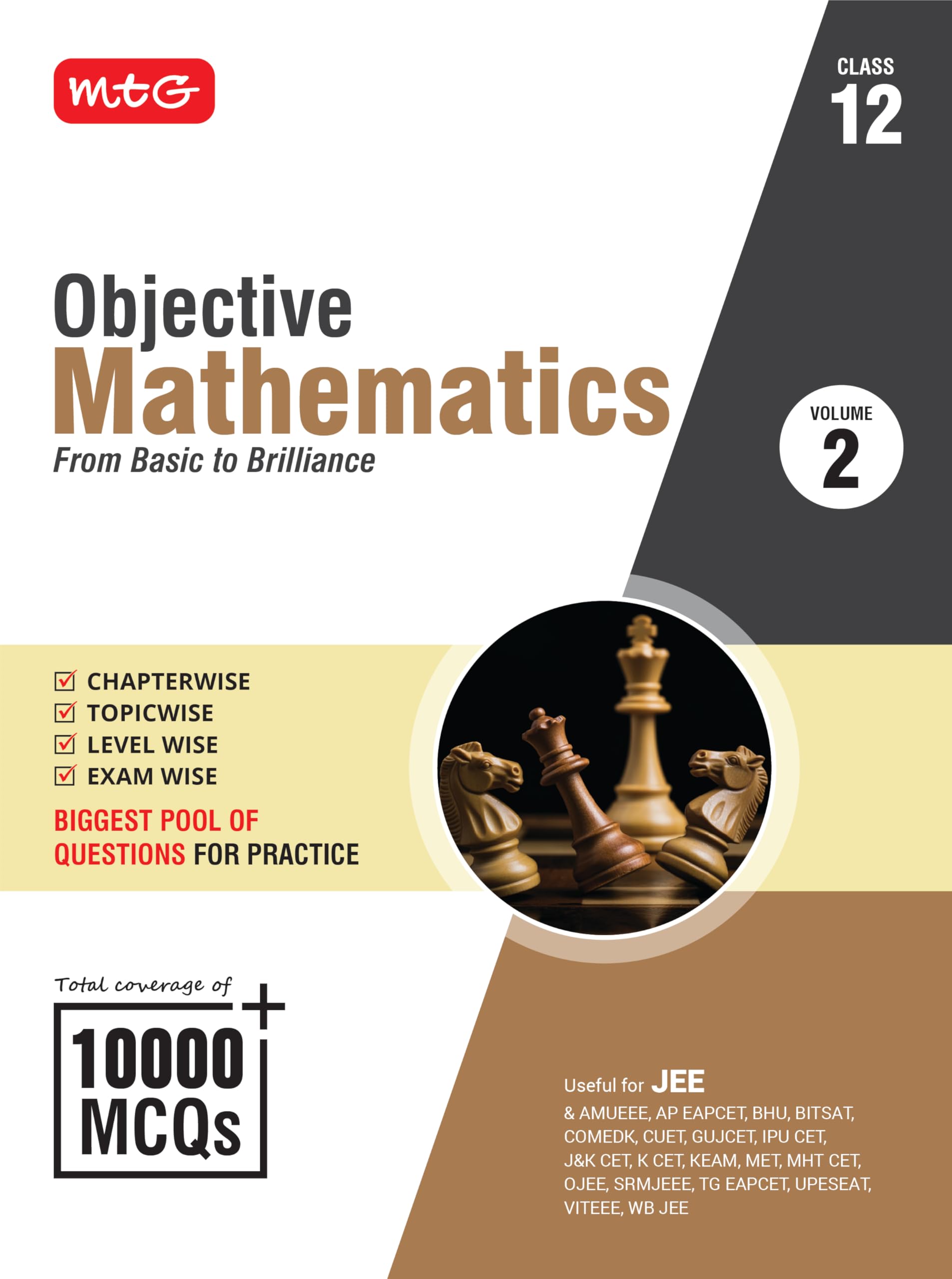 MTG Objective Mathematics Volume2 For JEE & Other Engineering Entrances | Coverage of 10000+ MCQs Chapterwise Topicwise Level