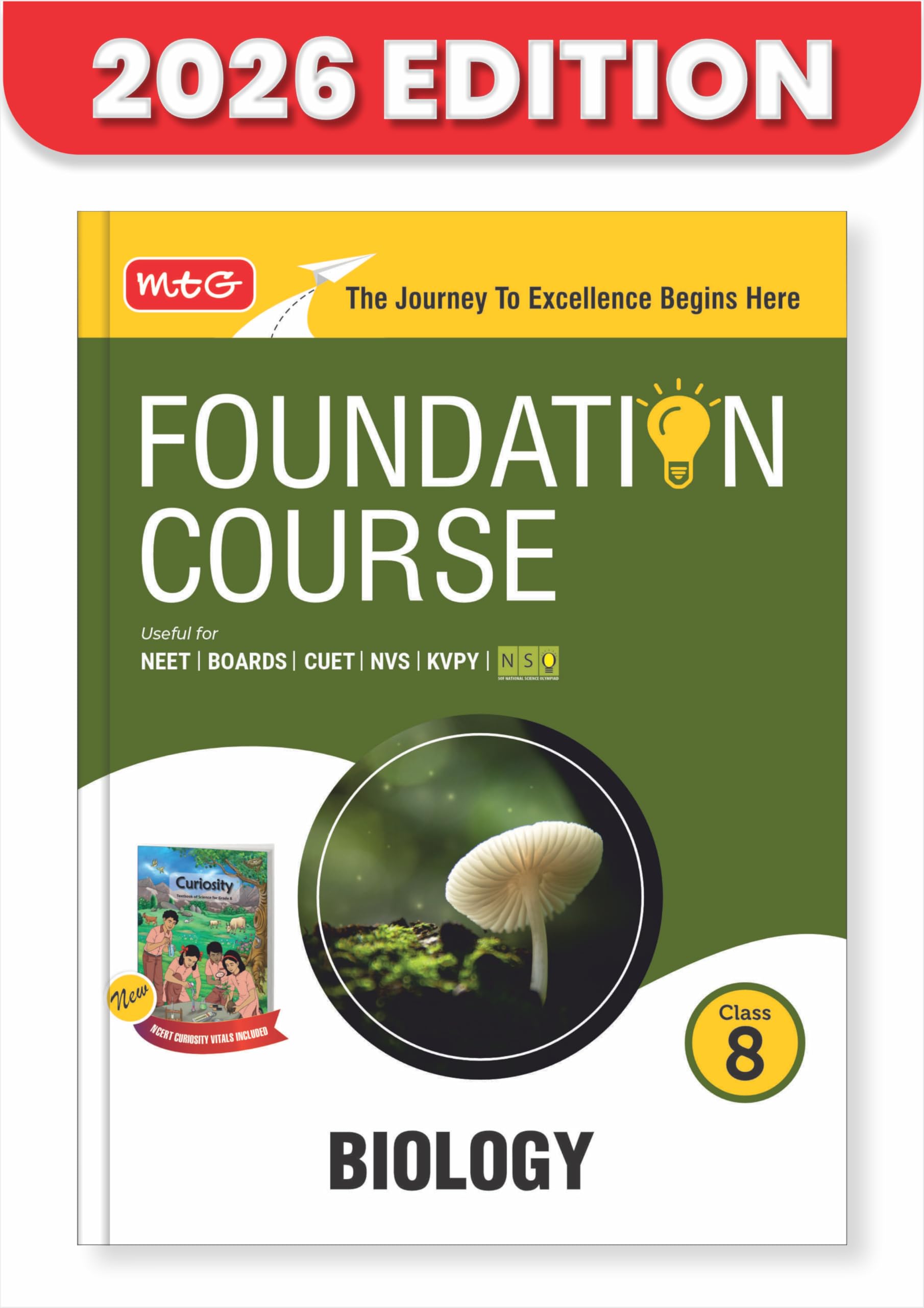 MTG Foundation Course Class 8 Biology For NEET, IITJEE, CUET & Boards Exams (Edition 20262027)