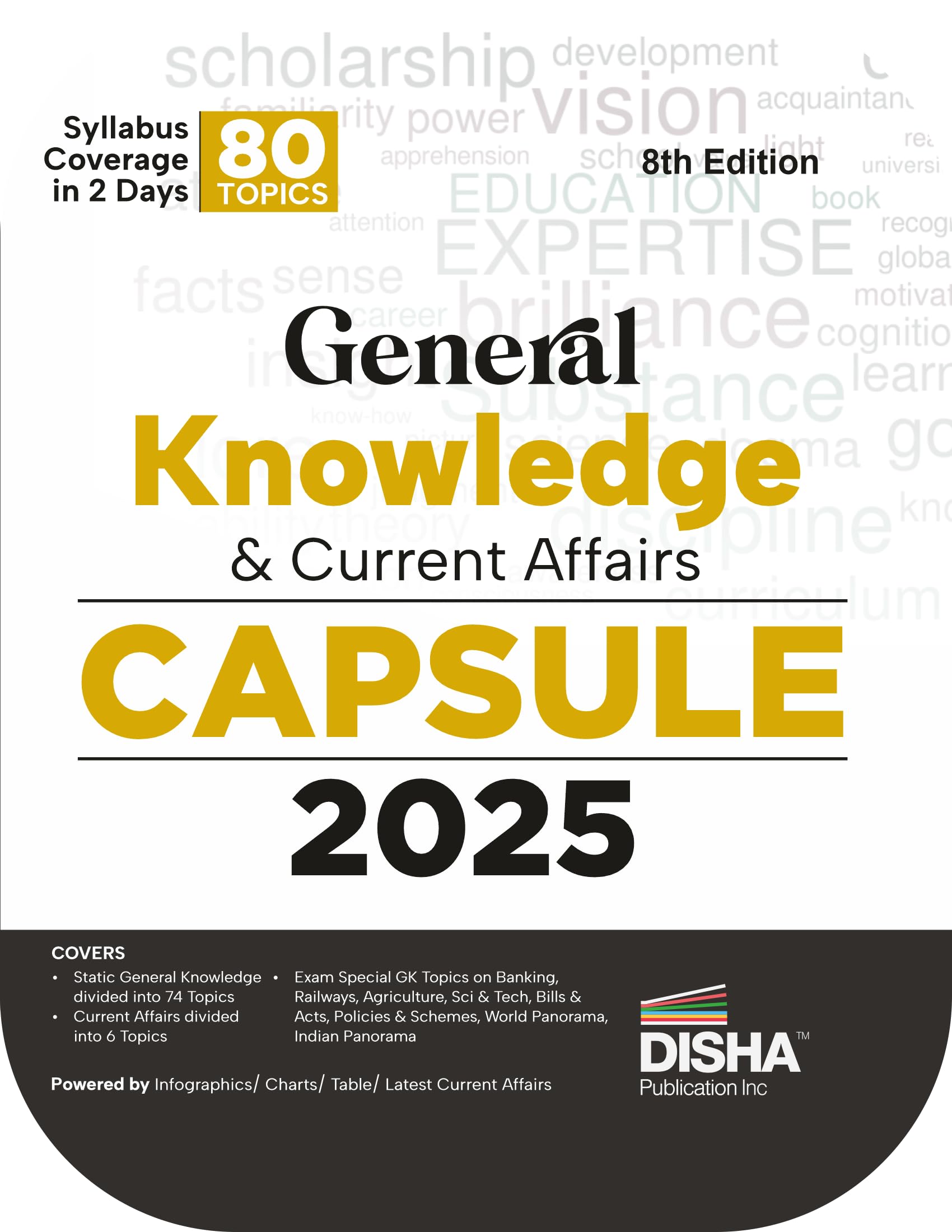 DishaS General Knowledge & Current Affairs Capsule 2025 8Th Edition | Gk For Upsc, State Psc, Cuet, Ssc, Bank Po/ Clerk, Bba, 