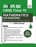 Super 10 Cbse Class 10 Mathematics (Standard) 202122 Term I Sample Papers With Omr Sheets