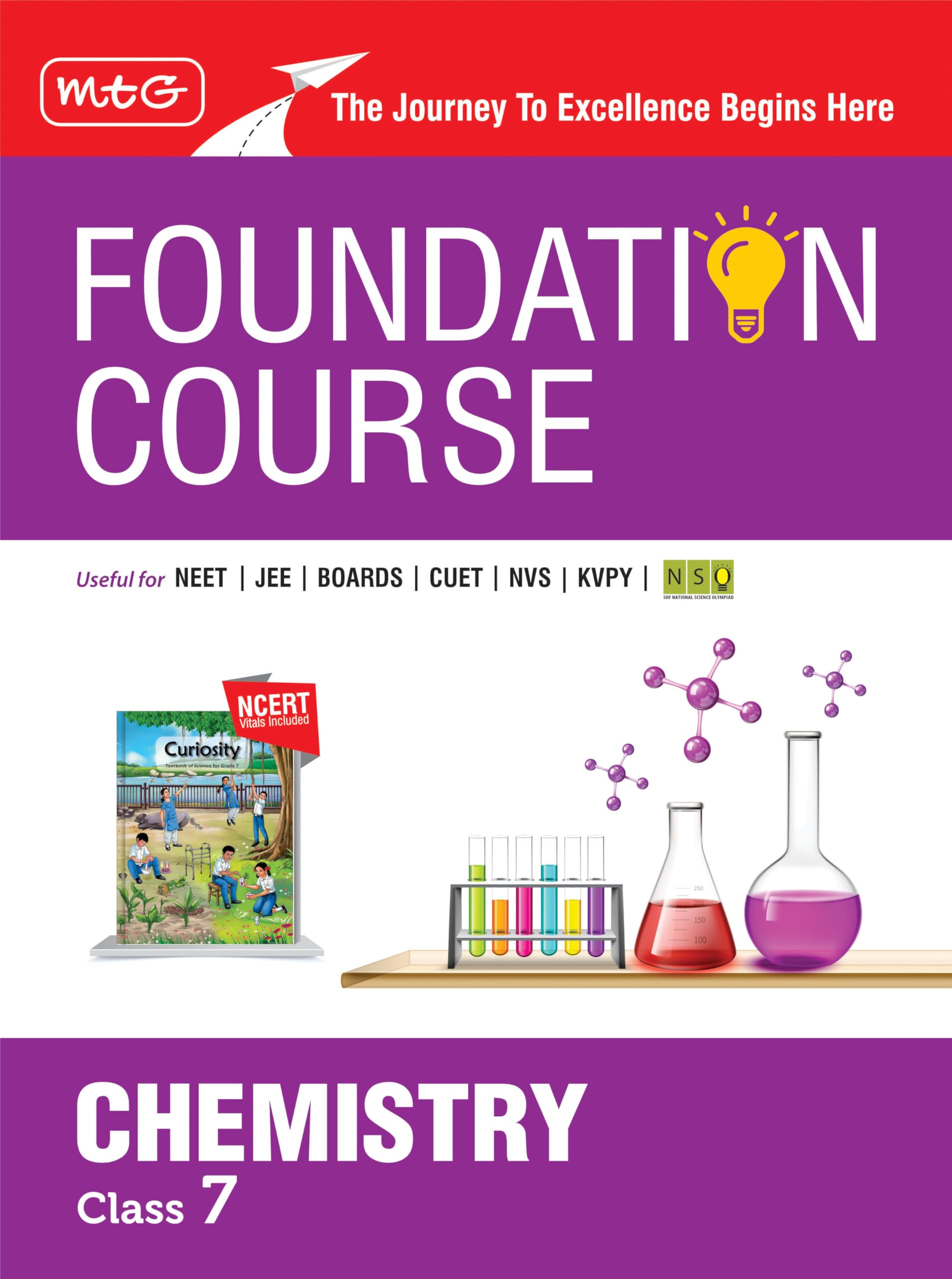 (OLD EDITION) MTG Foundation Course Class 7 Chemistry Book